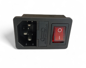 Gniazdo zasilania z włącznikiem i bezpiecznikiem IEC320 C14
