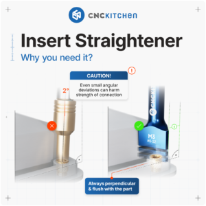 Pomoc do pozycjonowania wkładek gwintowanych Insert Straightener